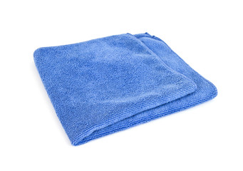 Blue microfiber cloth