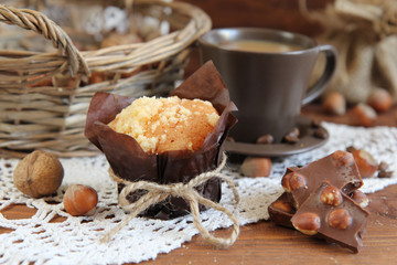 muffin and coffee