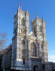 Fototapeta na wymiar Westminster Abbey w dniu, Londyn