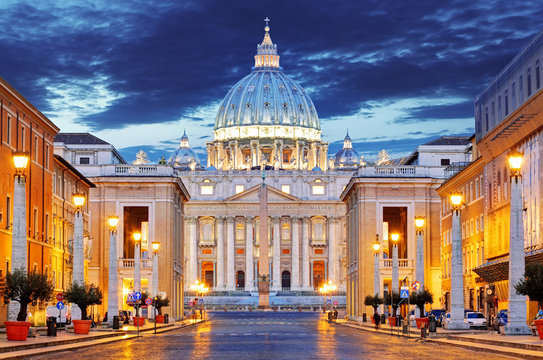 Fototapeta The Papal Basilica of Saint Peter in the Vatican