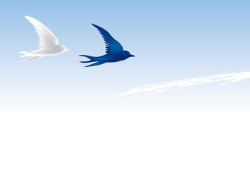 つばめのメッセージカード