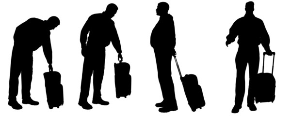 Vector silhouette of a man