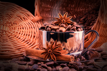 cup of Coffee with beans