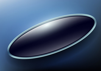 button with text on a blue background