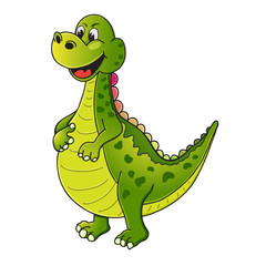 Naklejka premium Cute dinosaur cartoon