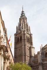 Fototapeta na wymiar Katedra de Toledo strukturę gotyckiej sytle w Toledo, Hiszpania