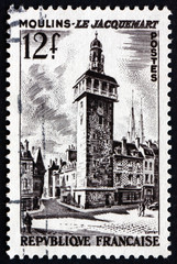 Postage stamp France 1987 Jacquemart of Moulins