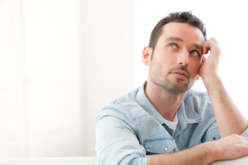 Portrait of a young relaxed man