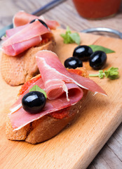 Delicious bruschetta