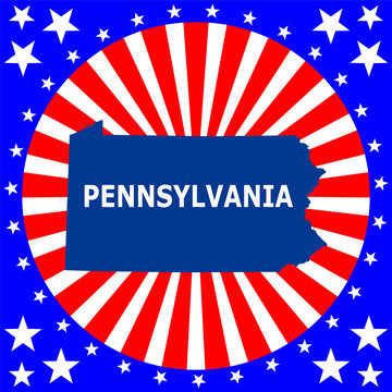 map of the U.S. state of Pennsylvania