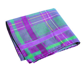 Purple green handkerchief