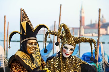 Fototapeta premium Carneval mask in Venice - Venetian Costume
