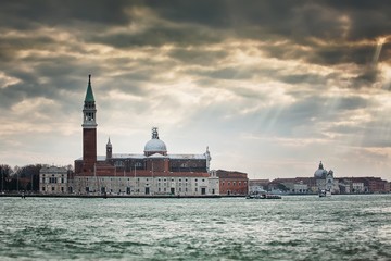 Fototapeta na wymiar View of San Giorgio island, Venice, Italy