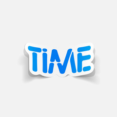realistic design element: TIME