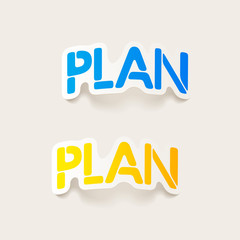 realistic design element: PLAN