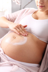 Piękny ciążowy brzuch - obrazy, fototapety, plakaty