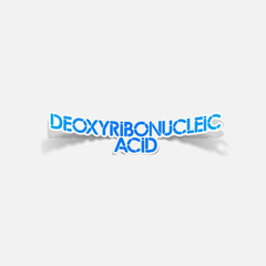 realistic design element: Deoxyribonucleic acid