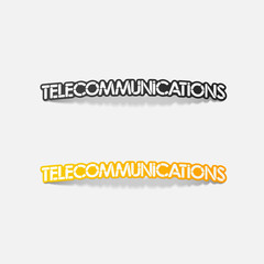 realistic design element: telecommunications