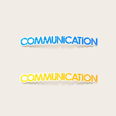 realistic design element: communication