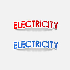 realistic design element: electricity
