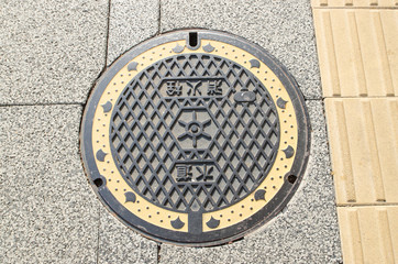 fragment manhole cover in japan
