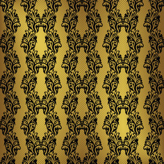 Vintage seamless wallpaper. Striped background