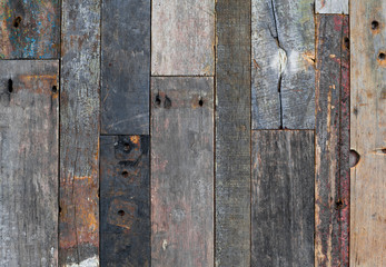 Background texture of old wooden fence