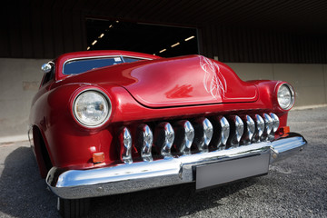 Front Detail of American Classic Car - obrazy, fototapety, plakaty