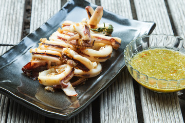 barbecue grilled squid
