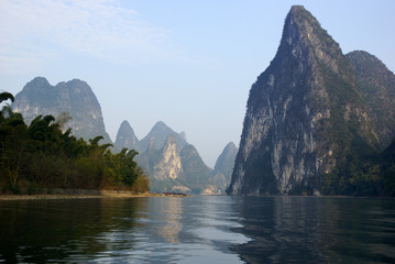 Yu Long river landscape in Yangshuo, Guilin, China