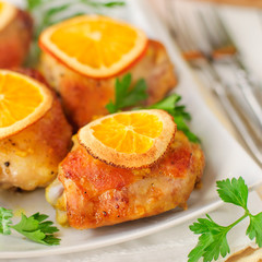 Roast Chicken with Oranges