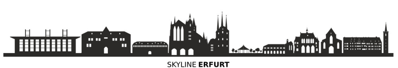 Naklejka premium Skyline Erfurt