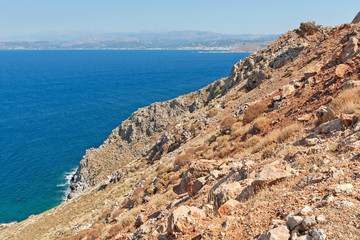 Fototapeta na wymiar Coastline in Crete