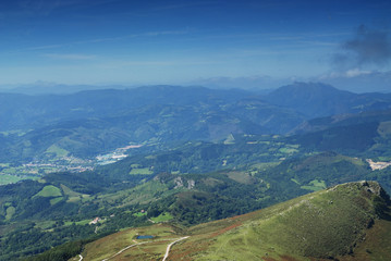 Fototapeta na wymiar Viewing Spain from the Pyrenees