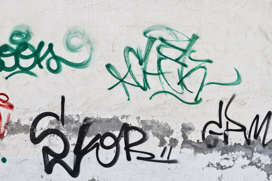 Graffiti on grunge wall