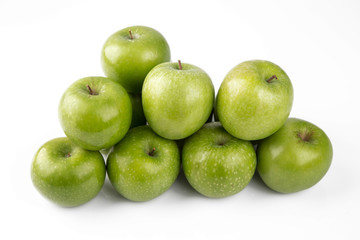 Apple Green on white background
