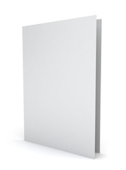 Blank paper folder
