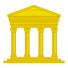 Gold corinthian temple