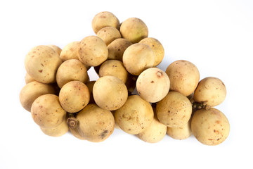 Wollongong sweet fruits isolated on white.