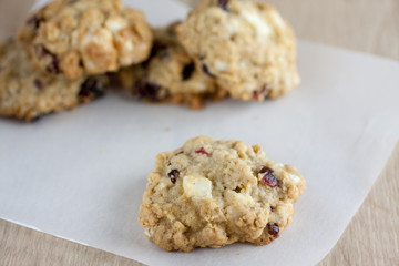 Cranberry White Chocolate Oatmeal Cookies