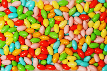 Multi colored candies.