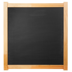 square blackboard isolated on white