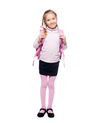 Fototapeta premium Child with schoolbag