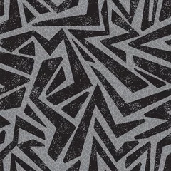 Gordijnen Abstract graffiti naadloos patroon. Vector © Khvost