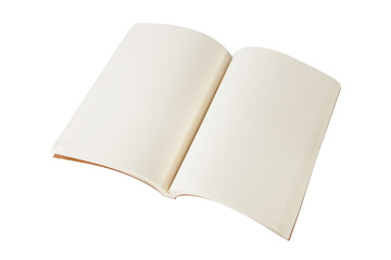 Notebook isolated on white background.