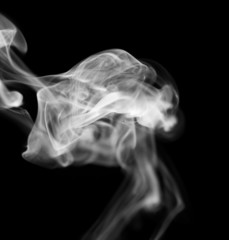 Obraz premium smoke on black background. macro