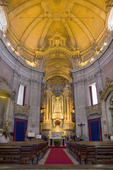 Fototapeta na wymiar Clerigos church at Porto, Portugal