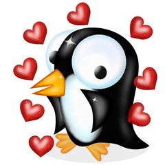 pinguino in amore