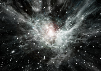 galaxy in a free space