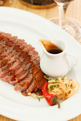 steak in the bar